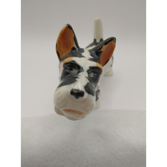 Vintage 1950s Ceramic Terrier Scotty Dog Figurine - Picture 2 of 9